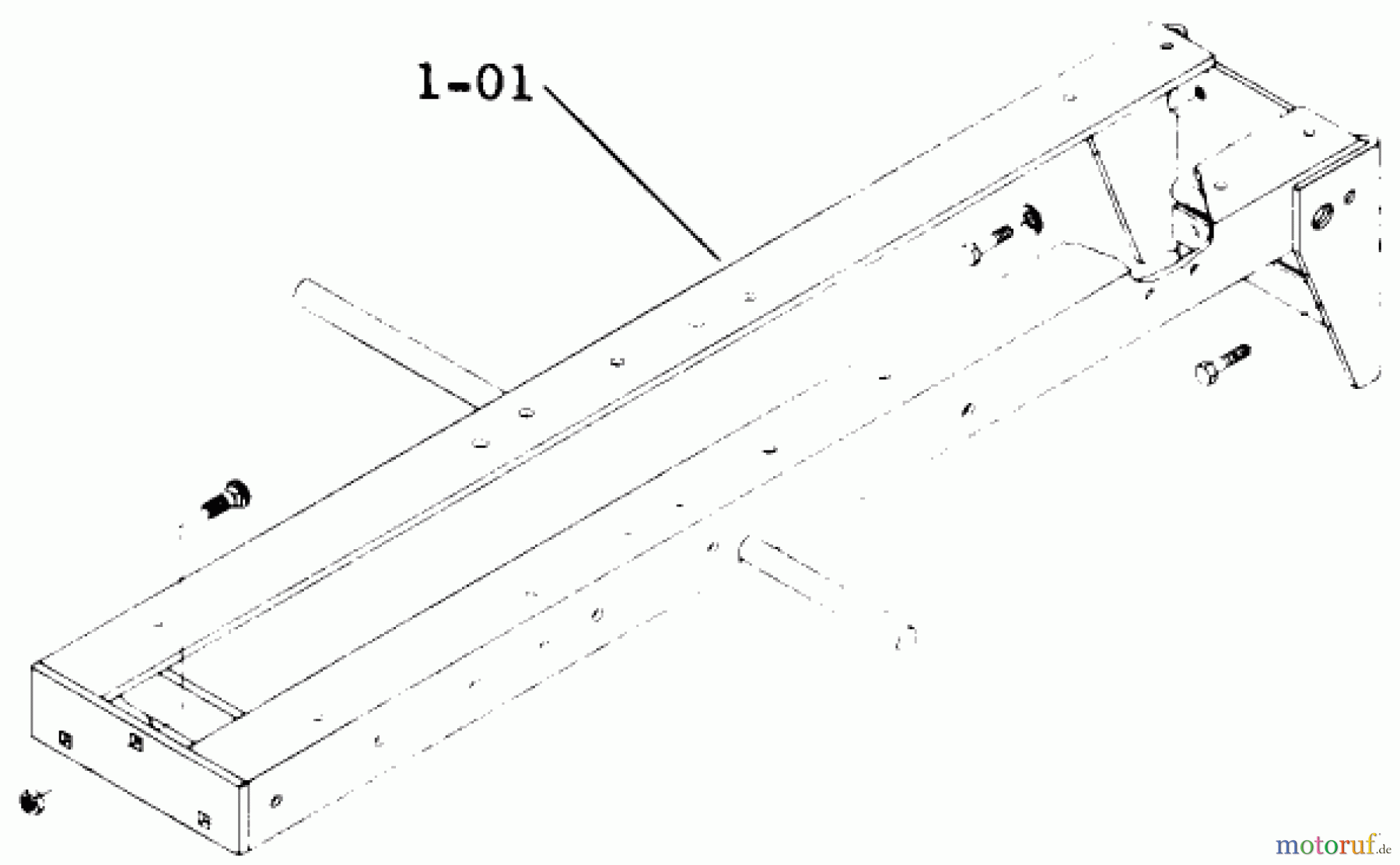 Toro Neu Mowers, Lawn & Garden Tractor Seite 1 1-0145 (B-80) - Toro B-80 4-Speed Tractor, 1974 1.000 FRAME ASSEMBLY (PLATE 1.1)