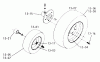 Toro 1-0145 (B-80) - B-80 4-Speed Tractor, 1974 Ersatzteile 13.000 WHEELS AND TIRES (PLATE 13.1)