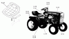 Toro 1-0145 (B-80) - B-80 4-Speed Tractor, 1974 Ersatzteile 15.000 SEATS, DECALS, MISC. TRIM (PLATE 15.1)