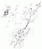 Toro 1-0145 (B-80) - B-80 4-Speed Tractor, 1974 Ersatzteile 2.010 COMPONENT PARTS, TRANS. (PLATE 2.2)