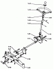 Toro 1-0310 - Raider 12 Tractor, 1971 Ersatzteile FRONT AXLE AND STEERING (PLATE 5.1)