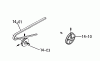 Toro 1-0330 - Raider 8 Tractor, 1972 Ersatzteile 14.000 DRIVE BELTS, PULLEYS (PLATE 14.1)
