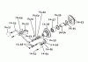 Toro 1-0330 - Raider 8 Tractor, 1972 Ersatzteile 14.050 MANUAL P.T.O. (PLATE 14.3)