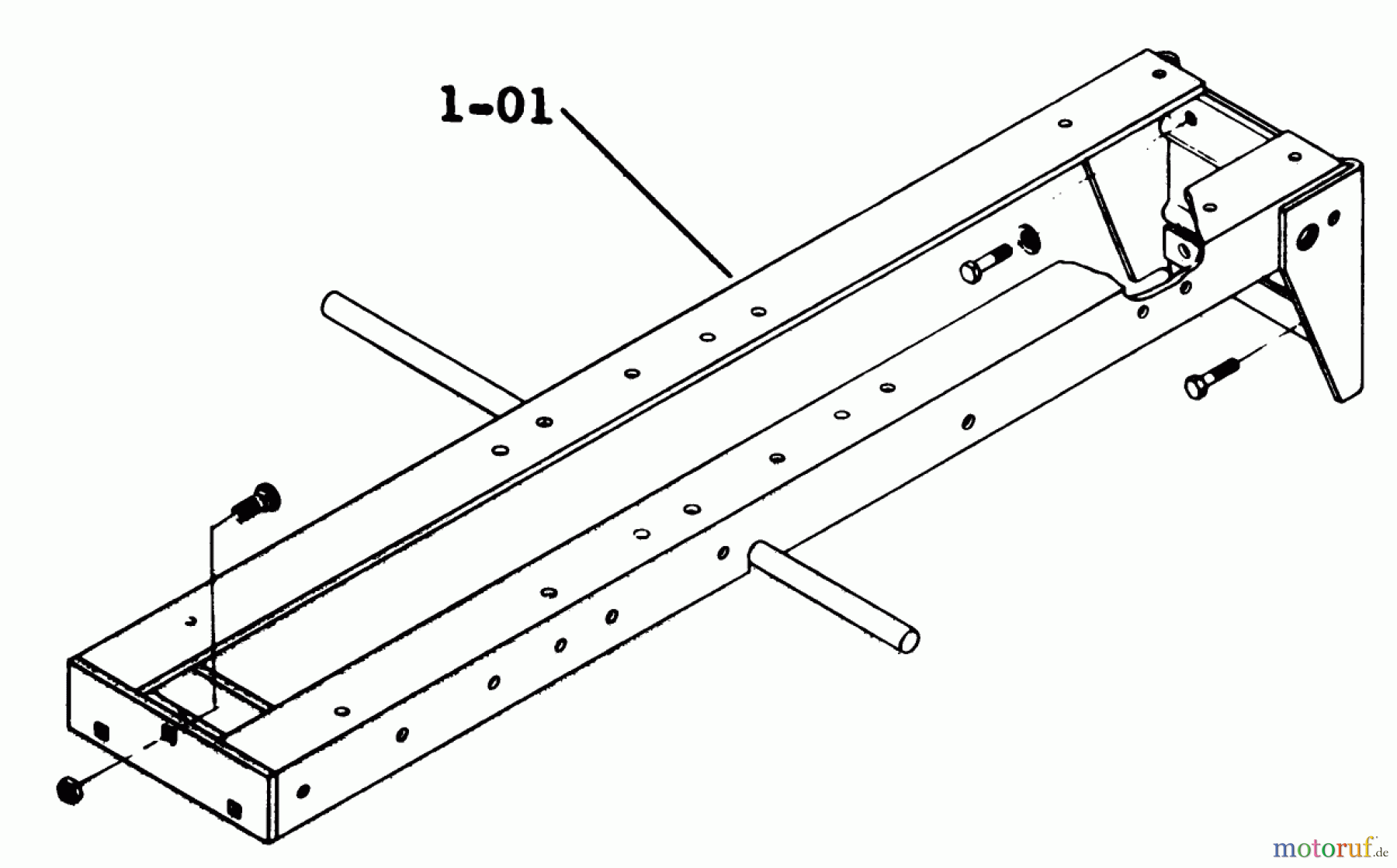 Toro Neu Mowers, Lawn & Garden Tractor Seite 1 1-0396 (C-120) - Toro C-120 8-Speed Tractor, 1975 1.000 FRAME ASSEMBLY (FIG. 1)
