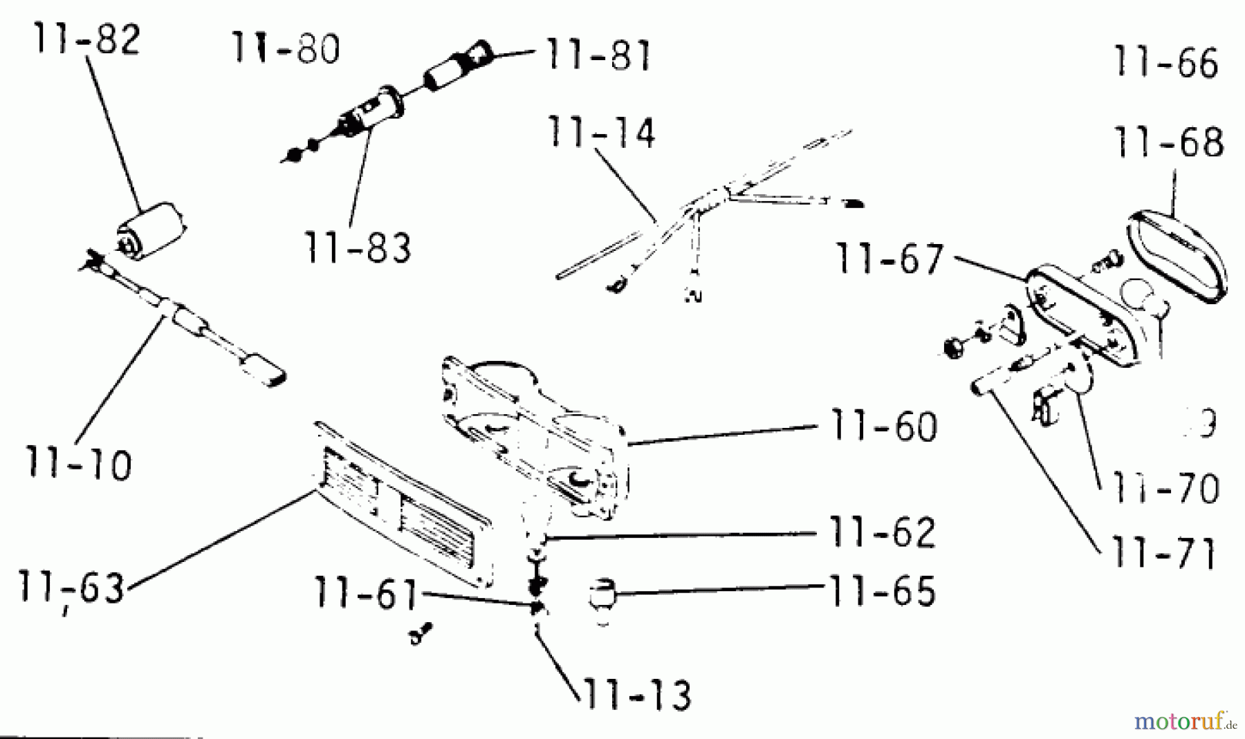 Toro Neu Mowers, Lawn & Garden Tractor Seite 1 1-0401 - Toro Charger 12 Tractor, 1972 LIGHTS AND CIGAR LIGHTER