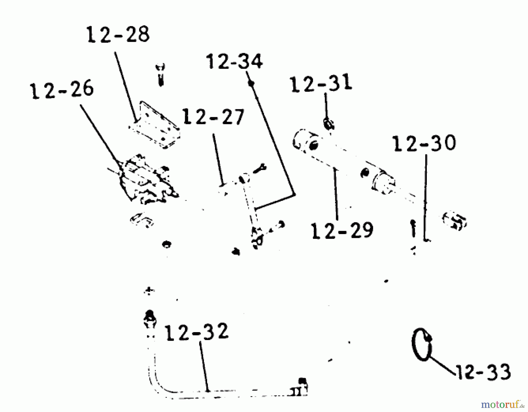 Toro Neu Mowers, Lawn & Garden Tractor Seite 1 1-0465 - Toro 12 hp Automatic Tractor, 1973 PARTS LIST FOR 12.000 HYDRAULIC SYSTEM (PLATE 12.2)