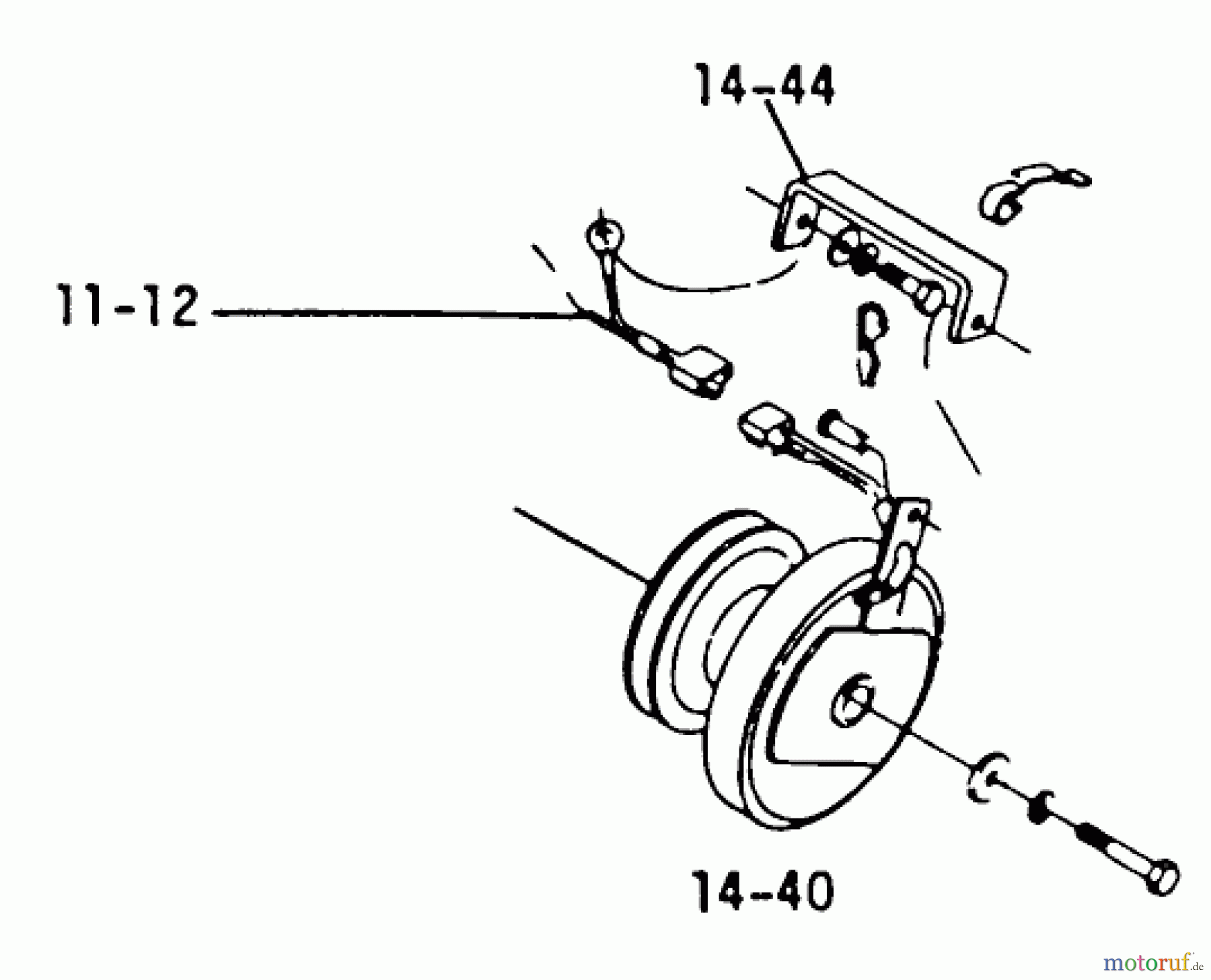 Toro Neu Mowers, Lawn & Garden Tractor Seite 1 1-0465 - Toro 12 hp Automatic Tractor, 1973 PARTS LIST FOR 14.040 P.T.O. CLUTCH (PLATE 14.2)