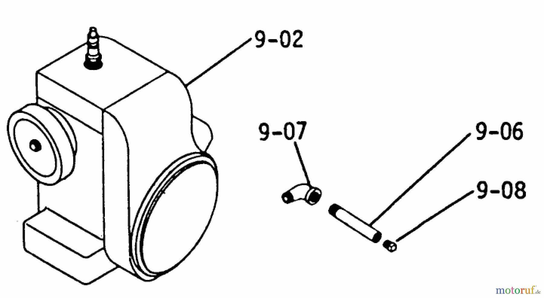 Toro Neu Mowers, Lawn & Garden Tractor Seite 1 1-0460 - Toro 12 hp Automatic Tractor, 1973 PARTS LIST FOR 9.000 ENGINE (PLATE 9.1)