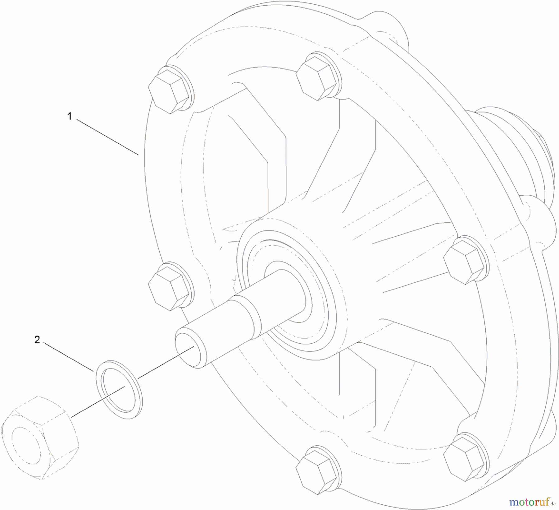 Toro Neu Accessories, Mower 121-5681 - Toro Spindle Housing Kit, TITAN Zero-Turn-Radius Riding Mower SPINDLE ASSEMBLY
