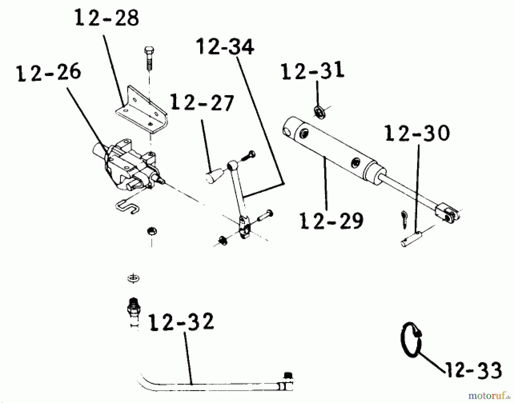  Toro Neu Mowers, Lawn & Garden Tractor Seite 1 1-0510 (B-100) - Toro B-100 Automatic Tractor, 1974 12.000 HYDRAULIC SYSTEM (PLATE 12.2)