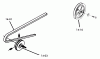 Toro 1-0481 (C-160) - C-160 Automatic Tractor, 1975 Ersatzteile 14.000 DRIVE BELTS AND PULLEYS (FIG. 14A)