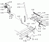 Toro 1-0481 (C-160) - C-160 Automatic Tractor, 1975 Ersatzteile 6.050 BRAKE, CLUTCH, SPEED CONTROL LINKAGE (FIG. 6)