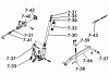 Toro 1-0481 (C-160) - C-160 Automatic Tractor, 1975 Ersatzteile 7.030 LIFT LINKAGE (FIG. 7B)