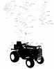 Toro 1-0611 (D-180) - D-180 Automatic Tractor, 1974 Ersatzteile SEATS, DECALS, MISC, TRIM (CONT-D)