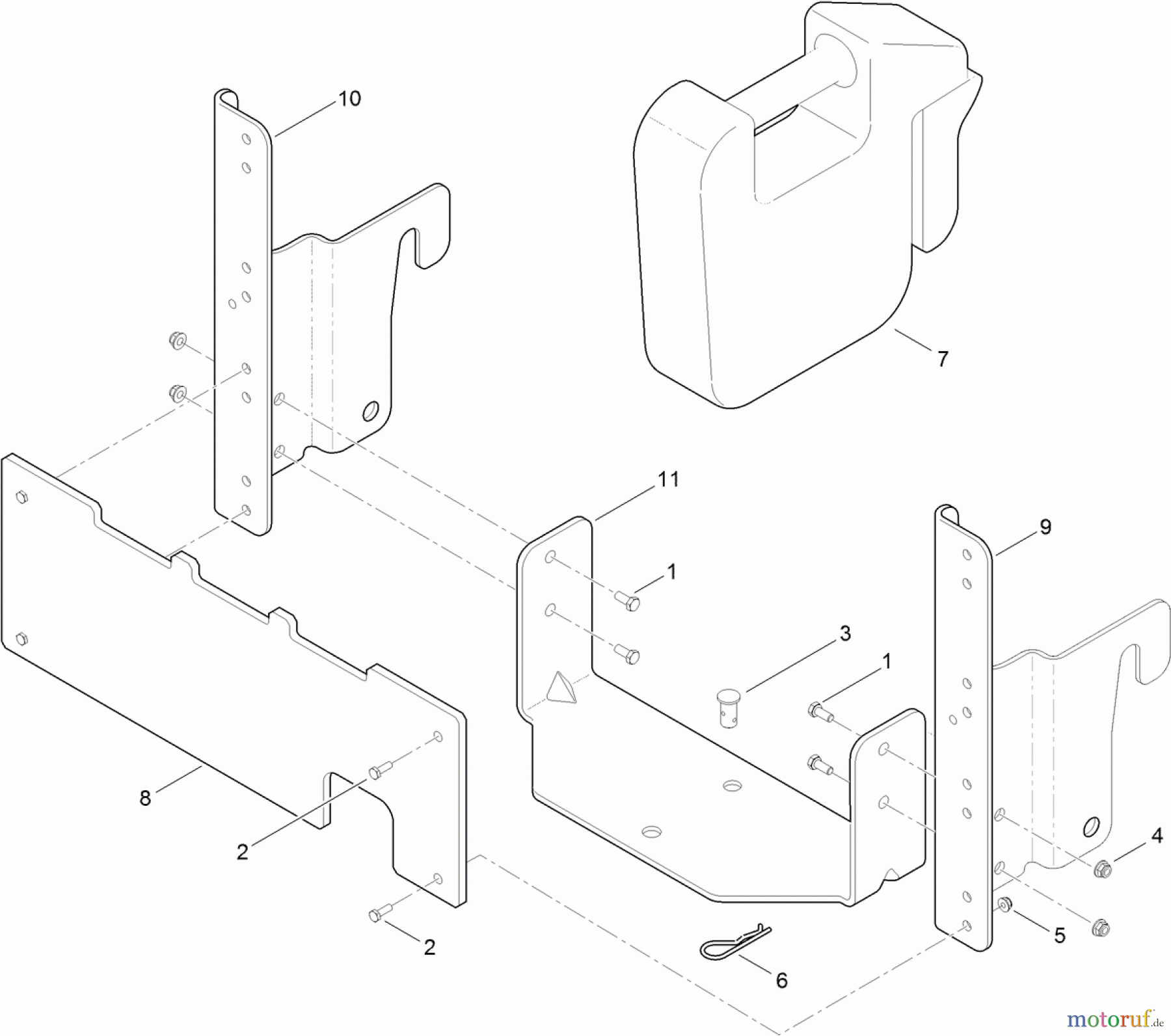  Toro Neu Accessories, Mower 19A-218-000 - Toro Rear-Mount Weight Kit REAR-MOUNT WEIGHT KIT ASSEMBLY