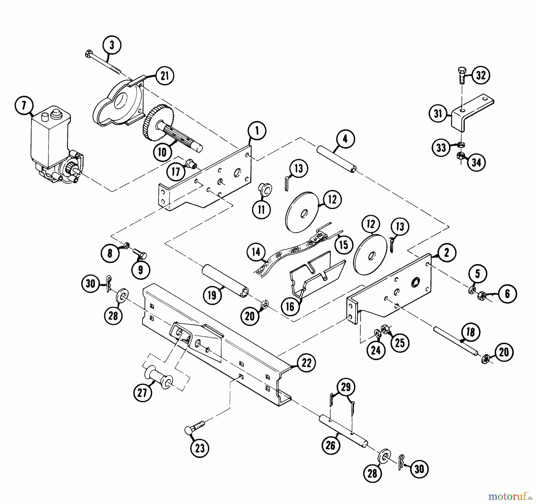 Toro Neu Mowers, Lawn & Garden Tractor Seite 1 1-0700 (C-185) - Toro C-185 Elec-Trak, 1975 LIFT LINKAGE AND HITCH