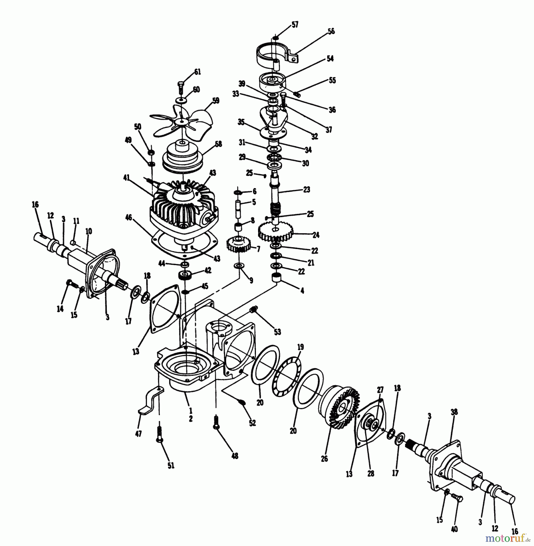 Toro Neu Mowers, Lawn & Garden Tractor Seite 1 1-7851 - Toro Charger V8 Tractor, 1970 PARTS LIST 5074 TRANSMISSION