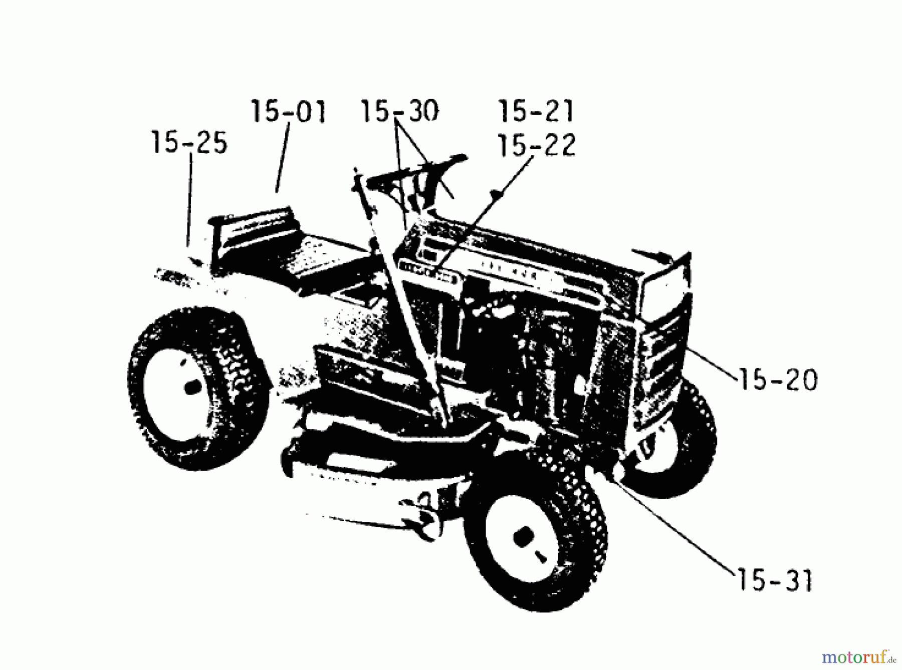 Toro Neu Mowers, Lawn & Garden Tractor Seite 1 2-0210 - Toro Lawn Ranger Tractor, 1971 15.000 SEAT, DECALS, MISC. TRIM