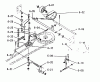 Toro 5-0201 - 32" Side Discharge Mower, 1970 Ersatzteile 6.000 BRAKE/CLUTCH LINKAGE