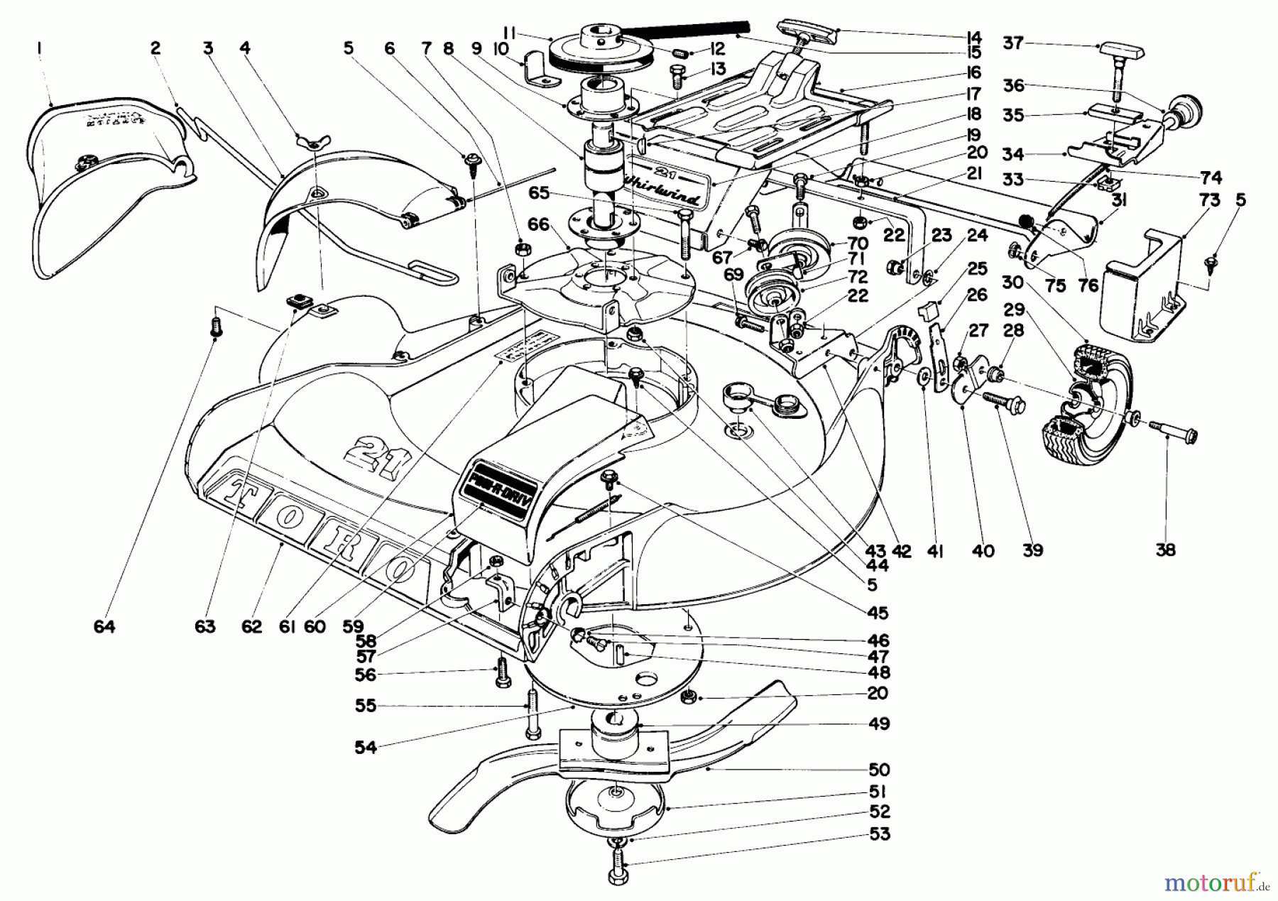 Toro Neu Accessories, Mower 20313 - Toro 21