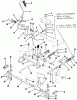 Toro 12-16BP01 (B-165) - B-165 Twin 5-Speed Tractor, 1983 Ersatzteile CLUTCH, BRAKE AND SPEED CONTROL LINKAGE #1