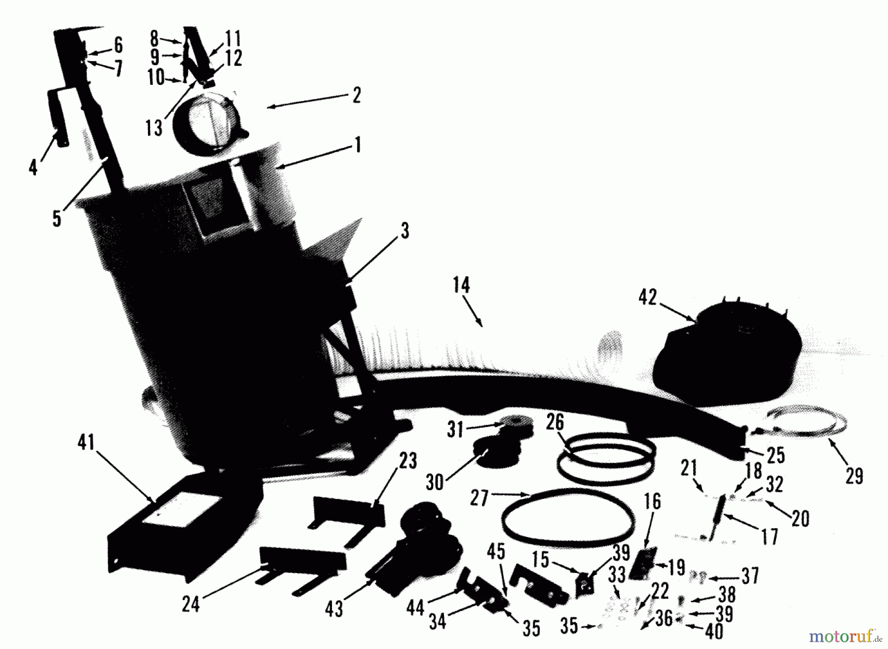 Toro Neu Accessories, Mower 27-06BZ01 - Toro 5.5 Bushel Vaccum, 1988 700-SERIES 5.5 BUSHEL & 30 CU. FT. MOUNTED VACUUMS VEHICLE IDENTIFICATION NUMBERS 27-06BZ01 & 27-07BZ01