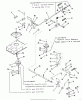 Toro 12-16BE02 (B-165) - B-165 Twin Automatic Tractor, 1984 Ersatzteile BRAKE AND CLUTCH LINKAGE-5-SPEED