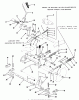 Toro 12-16BE02 (B-165) - B-165 Twin Automatic Tractor, 1984 Ersatzteile CLUTCH, BRAKE AND SPEED CONTROL LINKAGE