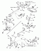 Toro 12-16BE02 (B-165) - B-165 Twin Automatic Tractor, 1984 Ersatzteile FRONT AXLE AND STEERING (MOWER HANGER)