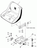 Toro 12-16BE02 (B-165) - B-165 Twin Automatic Tractor, 1984 Ersatzteile SEAT AND SUSPENSION