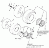 Toro 12-16BE02 (B-165) - B-165 Twin Automatic Tractor, 1984 Ersatzteile WHEELS AND TIRES