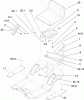 Toro 135E (RT380H) - RT380H Recycling Mower, 2008 (280000001-280999999) Ersatzteile REAR BODY AND SEAT ASSEMBLY
