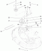 Toro 135E (RT380H) - RT380H Recycling Mower, 2009 (290000001-290999999) Ersatzteile 38 INCH DECK BLADE DRIVE AND BRAKE ASSEMBLY