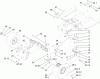 Toro 135E (RT380H) - RT380H Recycling Mower, 2009 (290000001-290999999) Ersatzteile FRONT WHEEL AND STEERING ASSEMBLY