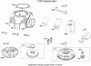 Toro 13AL60RG048 (LX426) - LX426 Lawn Tractor, 2008 (SN 1L107H10100-) Ersatzteile BLOWER HOUSING, FLYWHEEL AND AIR GUIDE ASSEMBLY BRIGGS AND STRATTON 331777-0946-B2
