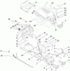 Toro 13AL60RG048 (LX426) - LX426 Lawn Tractor, 2008 (SN 1L107H10100-) Ersatzteile FUEL TANK, HOOD AND DASH ASSEMBLY