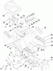 Toro 13AL60RG048 (LX426) - LX426 Lawn Tractor, 2008 (SN 1L107H10100-) Ersatzteile SEAT AND FENDER ASSEMBLY