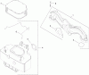 Toro 13AP60RP544 (LX500) - LX500 Lawn Tractor, 2006 (1A056B50000-) Ersatzteile AIR INTAKE AND FLITRATION ASSEMBLY KOHLER SV720-0011