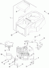 Toro 13AP60RP544 (LX500) - LX500 Lawn Tractor, 2006 (1A056B50000-) Ersatzteile BLOWER HOUSING AND BAFFLE ASSEMBLY KOHLER SV720-0011