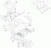 Toro 13AP60RP544 (LX500) - LX500 Lawn Tractor, 2006 (1A056B50000-) Ersatzteile SEAT AND FENDER ASSEMBLY