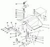 Toro 30123 - Deluxe Sulky, 1992 (2000001-2999999) Ersatzteile FRAME AND HITCH ASSEMBLY