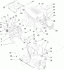 Toro 13AP62RP544 (SL500) - SL500 Super Lawn Tractor, 2007 (1B157H20701-) Ersatzteile FUEL TANK AND HOOD ASSEMBLY