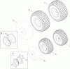Toro 13AP91RT848 (LX468) - LX468 Lawn Tractor, 2012 (SN 1-1) Ersatzteile WHEEL AND TIRE ASSEMBLY