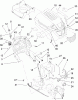 Toro 13AX60RG744 (LX420) - LX420 Lawn Tractor, 2006 (1L215B10000-) Ersatzteile FUEL TANK AND HOOD ASSEMBLY