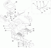 Toro 13AX60RG744 (LX420) - LX420 Lawn Tractor, 2006 (1L215B10000-) Ersatzteile SEAT AND FENDER ASSEMBLY