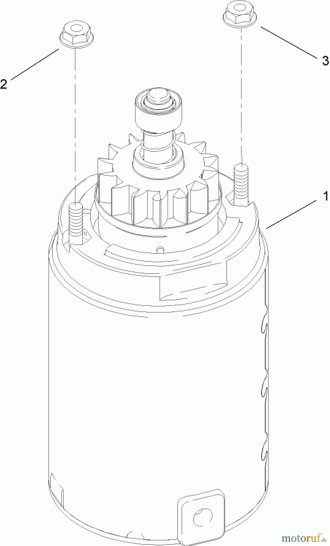 Toro Neu Mowers, Lawn & Garden Tractor Seite 1 13AX60RG744 (LX420) - Toro LX420 Lawn Tractor, 2006 (1L215B10000-) STARTER ASSEMBLY KOHLER SV540-0019