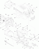 Toro 13AX60RG848 (LX423) - LX423 Lawn Tractor, 2009 (1-1) Ersatzteile FUEL TANK, HOOD AND DASH ASSEMBLY