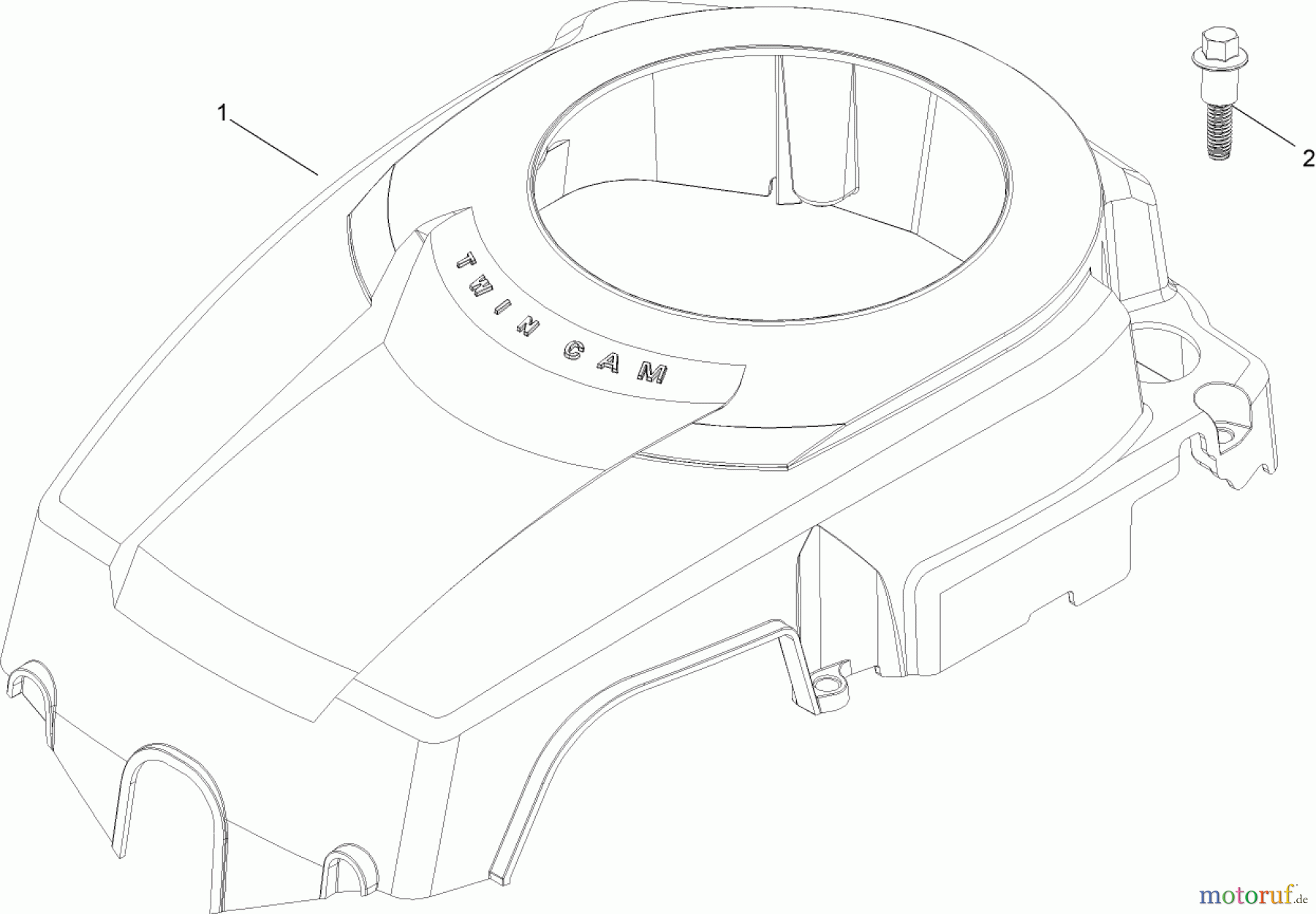 Toro Neu Mowers, Lawn & Garden Tractor Seite 1 13AX60RH544 (LX460) - Toro LX460 Lawn Tractor, 2006 (1A056B50000-) BLOWER HOUSING ASSEMBLY KOHLER SV600-0018