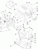 Toro 13AX60RH544 (LX460) - LX460 Lawn Tractor, 2006 (1A056B50000-) Ersatzteile FUEL TANK AND HOOD ASSEMBLY