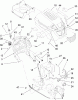 Toro 13AX60RH744 (LX460) - LX460 Lawn Tractor, 2006 (1A056B50000-) Ersatzteile FUEL TANK AND HOOD ASSEMBLY